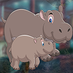 G4K Rescue The Vigorous Hippo Family Game